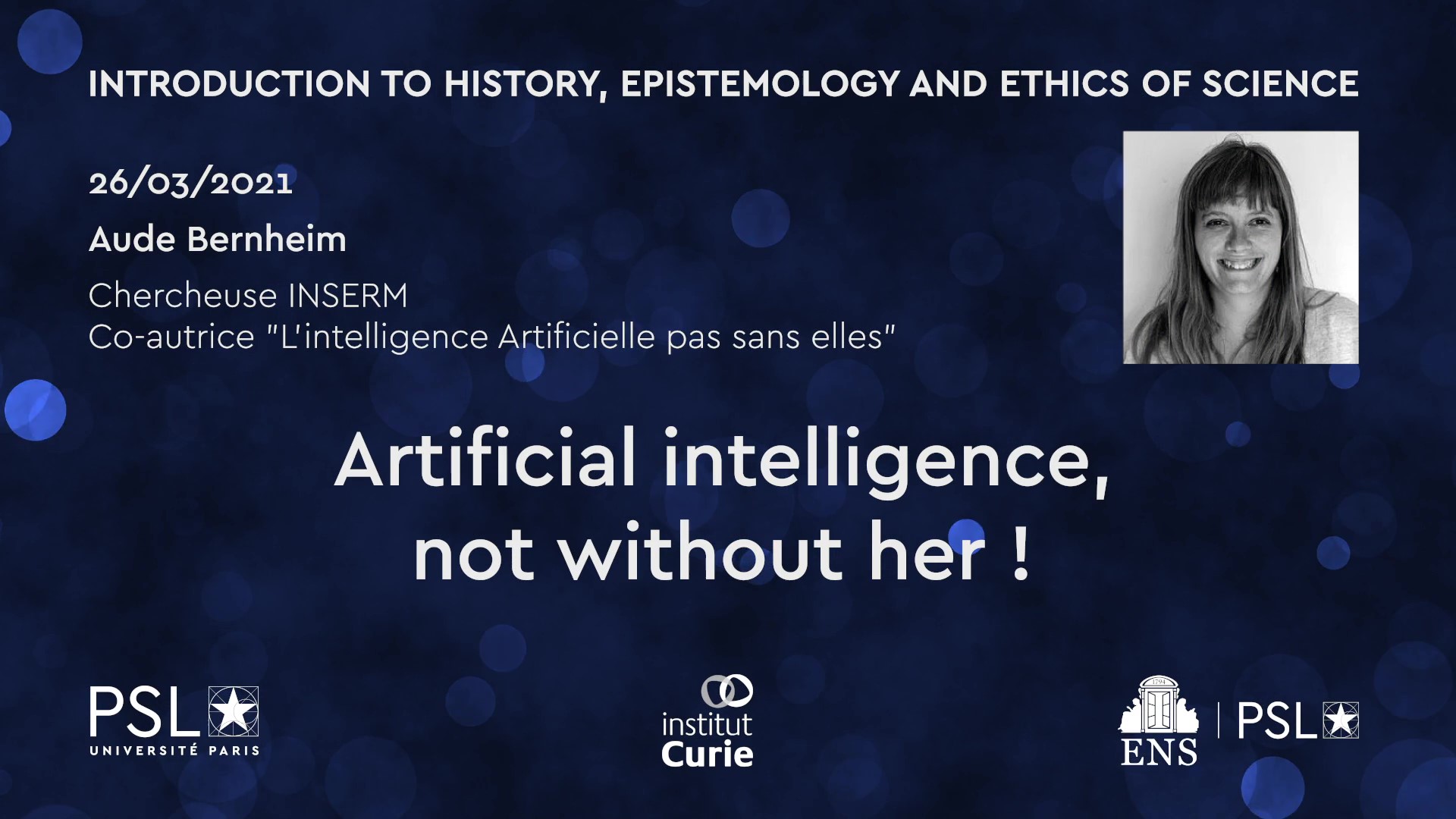 Artificial intelligence, not without her!