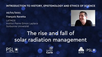 The rise and fall of solar radiation management by François Ravetta